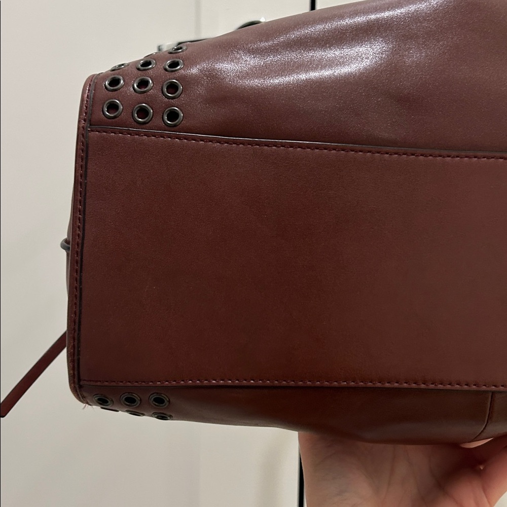 Coach (EUC) Madison Carlyle Grommet Hobo Shoulder Bag in Brick Red - Picture 12 of 17